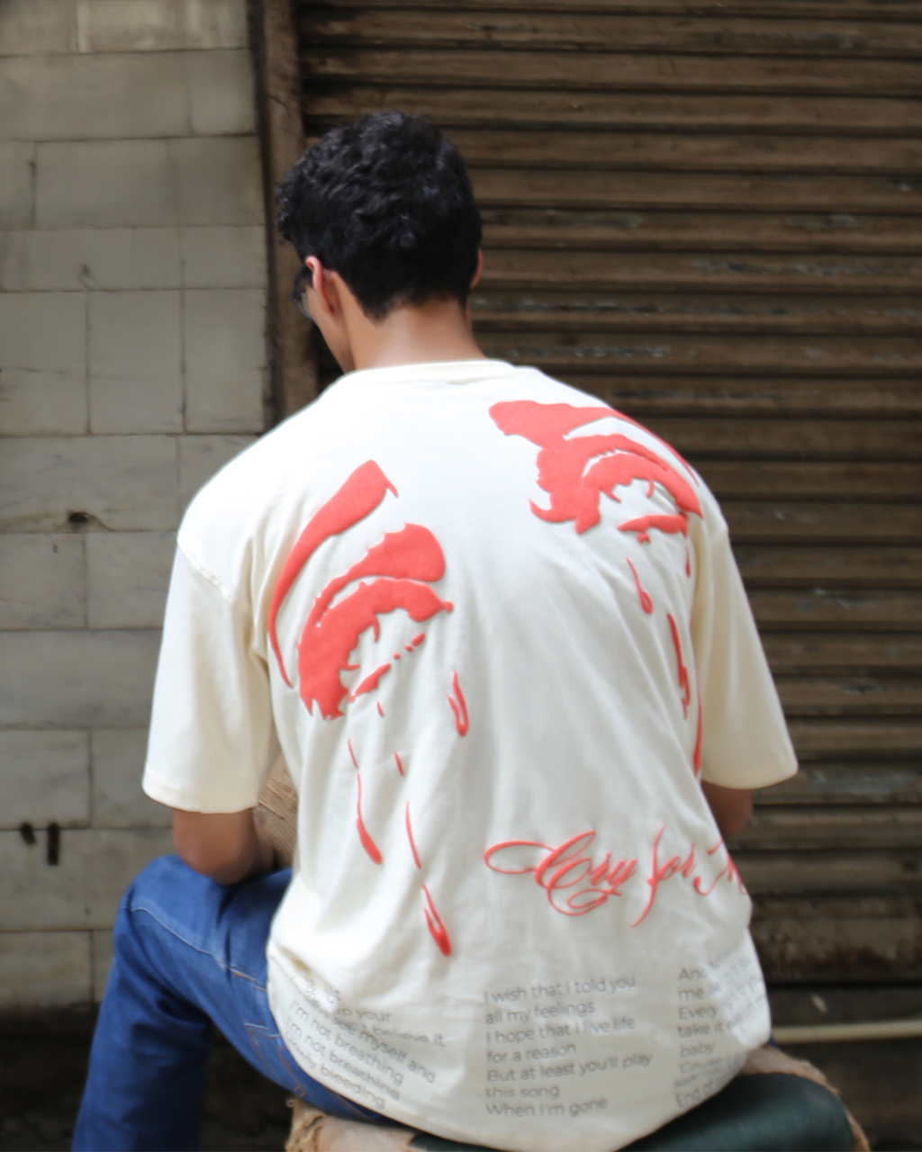 Cry for Me-The Weekend Oversized T-shirt
